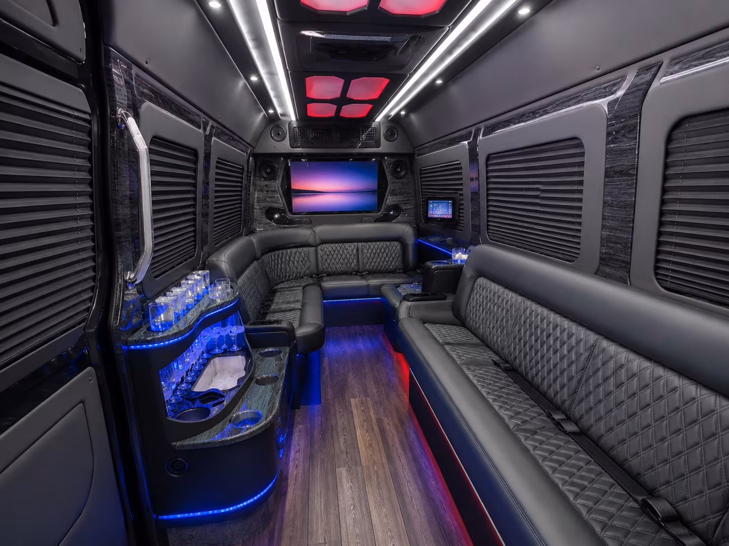 walnut creek 50 passenger party bus interior