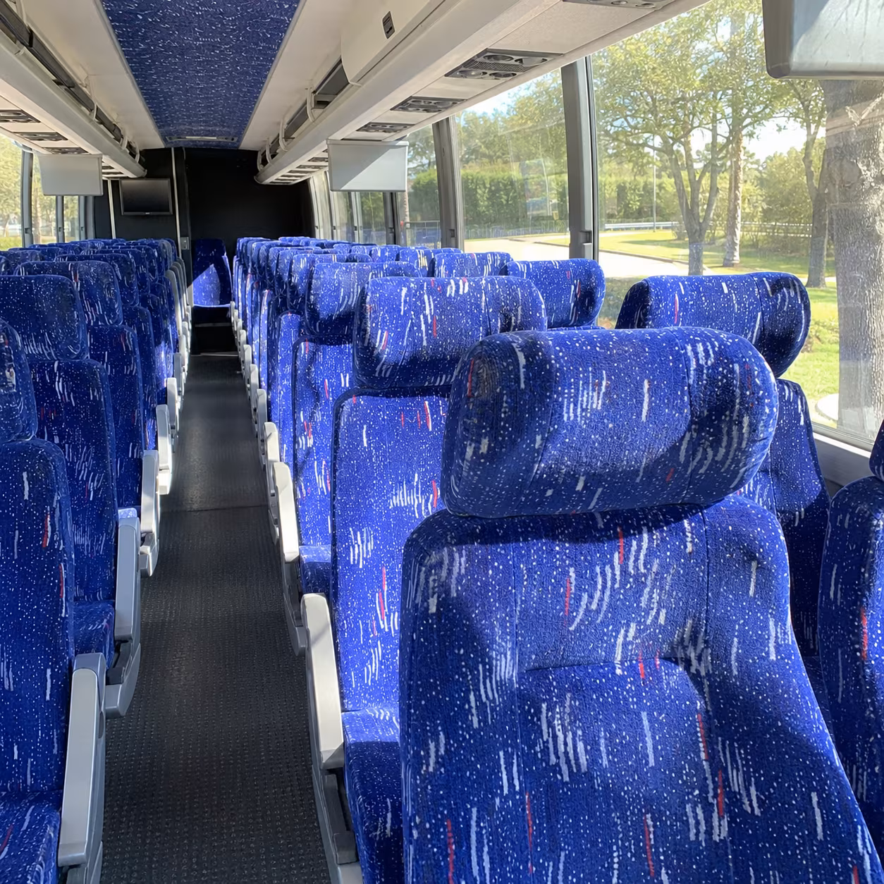 walnut creek charter bus rental interior